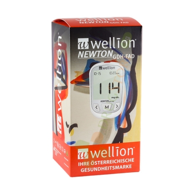 АПАРАТ ЗА КРЪВНА ЗАХАР WELLION NEWTON GDH-FAD + 25 тест ленти / WELLION NEWTON GDH-FAD + 25 test strips