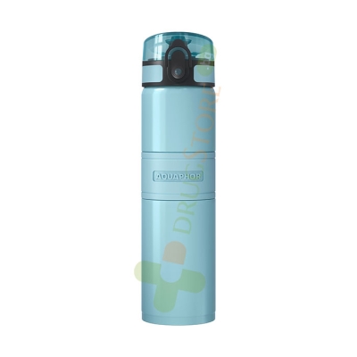АКВАФОР ТЕРМО ФИЛТРИРАЩА БУТИЛКА CITY COOL ЛЕДНИКОВО СИНЬО 500 мл / AQUAFOR CITY COOL THERMO BOTTLE GLACIER BLUE