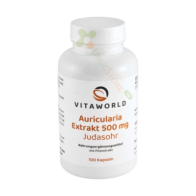АУРИКУЛАРИЯ капсули 100 броя / VITA WORLD AURICULARIA EXTRACT