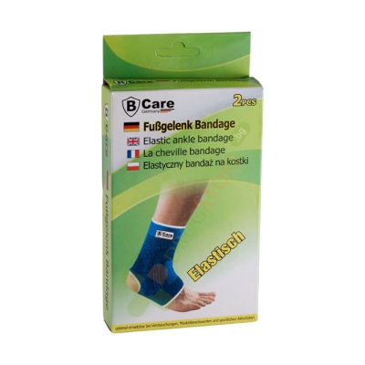 ОПОРА ЗА ГЛЕЗЕН 2 броя / B-CARE ELASTIC ANKLE BANDAGE