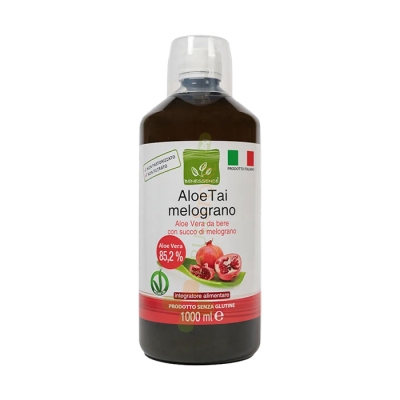 АЛОЕ ВЕРА (СОК И ПУЛА ОТ ЛИСТ) + СОК ОТ НАР 1 л / BENESSENCE ALOE VERA (LEAF JUICE & PULP) + POMEGRANATE JUICE 