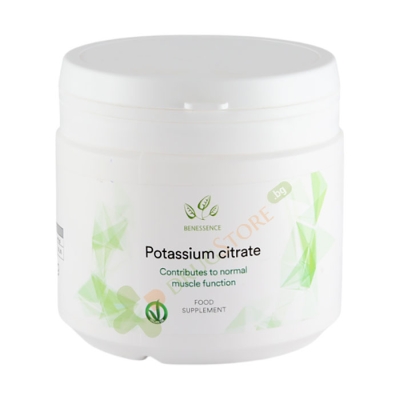 КАЛИЙ ЦИТРАТ прах 500 г / BENESSENCE SOLUBLE POTASSIUM CITRATE powder