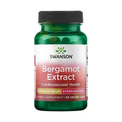 СУОНСЪН БЕРГАМОТ ЕКСТРАКТ капсули 500 мг 30 броя / SWANSON BERGAMOT EXTRACT