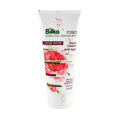 БИЛКА АНТИ - ЕЙДЖ КРЕМ ЗА РЪЦЕ С РОЗА ДАМАСЦЕНА 100 мл / BILKA ROSA DAMASCENA ANTI-AGE HAND CREAM