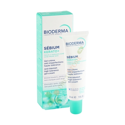 БИОДЕРМА СЕБИУМ КЕРАТО+ ГЕЛ-КРЕМ ПРОТИВ НЕСЪВЪРШЕНСТВА 30 мл / BIODERMA SEBIUM KERATO+ GEL-CREAM ANTI-IMPERFECTIONS