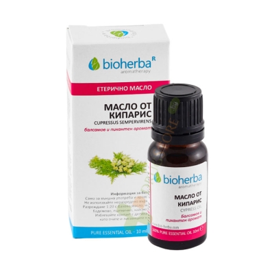 БИОХЕРБА ЕТЕРИЧНО МАСЛО ОТ КИПАРИС 10 мл / BIOHERBA ESSENTIAL CYPRESS OIL