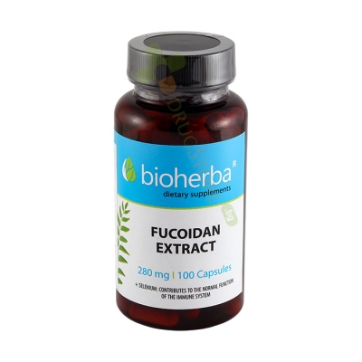 БИОХЕРБА ФУКОИДАН ЕКСТРАКТ + СЕЛЕН капсули 280 мг 100 броя / BIOHERBA FUCOIDAN EXTRACT + SELENIUM