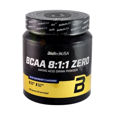 БИОТЕЧ BCAA 8:1:1 ZERO ОВКУСЕН 250 г / BIOTECH BCAA 8:1:1 ZERO FLAVOURED