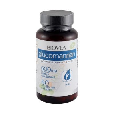 БИОВЕА ГЛЮКОМАНАН капсули 600 мг 60 броя / BIOVEA GLUCOMANNAN