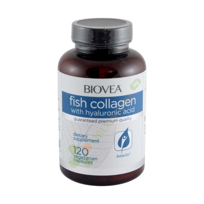 БИОВЕА РИБЕН КОЛАГЕН + ХИАЛУРОНОВА КИСЕЛИНА капсули 120 броя / BIOVEA FISH COLLAGEN WITH HYALURONIC ACID