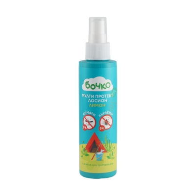 ЛОСИОН МУЛТИ ПРОТЕКТ ЛИМОН СРЕЩУ КОМАРИ И КЪРЛЕЖИ БОЧКО 120 мл / BOCHKO MULTI PROTECT LOTION LEMON AGAINST MOSQUITOES AND TICKS