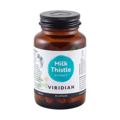 ЕКСТРАКТ ОТ БЯЛ ТРЪН капсули 30 броя / VIRIDIAN MILK THISTLE