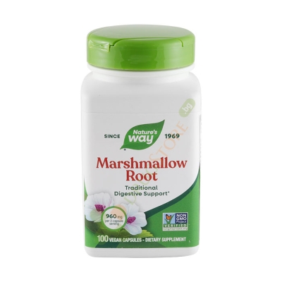 БЯЛА РУЖА корен капсули 480 мг 100 броя / NATURE'S WAY MARSHMALLOW ROOT