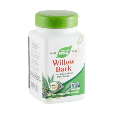 БЯЛА ВЪРБА КОРА капсули 400 мг 100 броя / NATURE'S WAY WHITE WILLOW BARK
