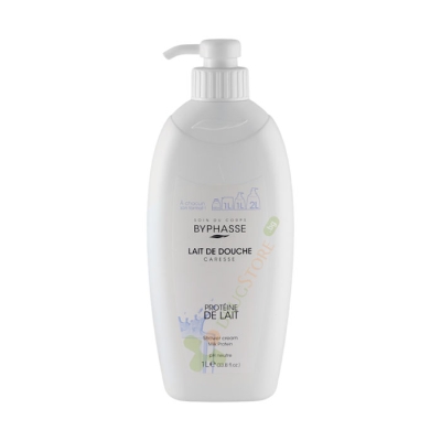 ДУШ КРЕМ CARESSE С МЛЕЧЕН ПРОТЕИН 1 л / BYPHASSE CARESSE MILK PROTEIN SHOWER CREAM