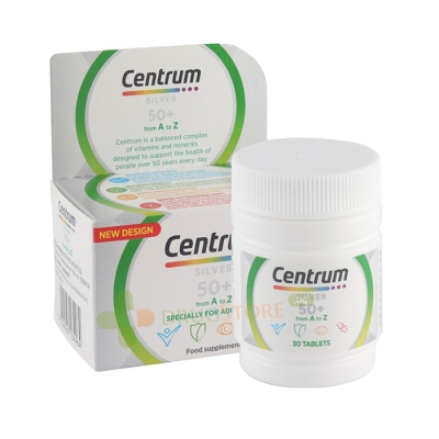 ЦЕНТРУМ SILVER 50+ таблетки 30 броя / HALEON CENTRUM SILVER LUTEINUM