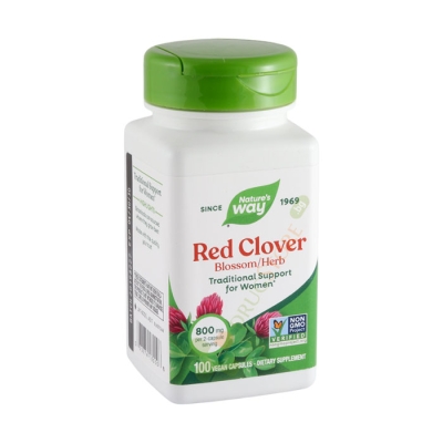 ДЕТЕЛИНА ЧЕРВЕНА капсули 400 мг 100 броя / NATURE'S WAY RED CLOVER