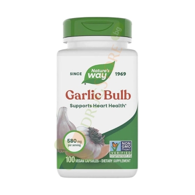 ЧЕСЪН луковица капсули 580 мг 100 броя / NATURE'S WAY GARLIC BULB