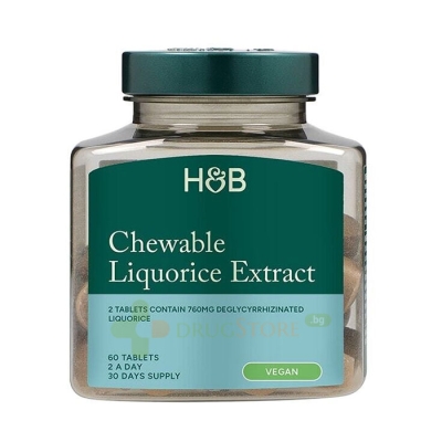 СЛАДЪК КОРЕН (ЖЕНСКО БИЛЕ) капсули 420 мг 90 броя / HOLLAND & BARRETT LIQUORICE ROOT