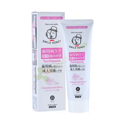 ПАСТА ЗА ЗЪБИ СМАЙЛ ХЪНИ КАНЕЛА 120 г / SMILE HONEY TOOTHPASTE SMILE HONEY CINNAMON