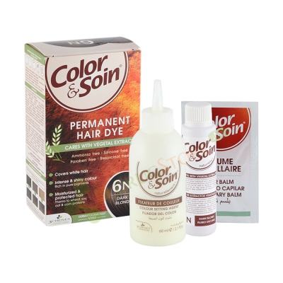 КОЛОР СОЙН БОЯ ЗА КОСА 6N ТЪМНО РУСО / CHENES 3 COLOR & SOIN 6N BLOND FONCE