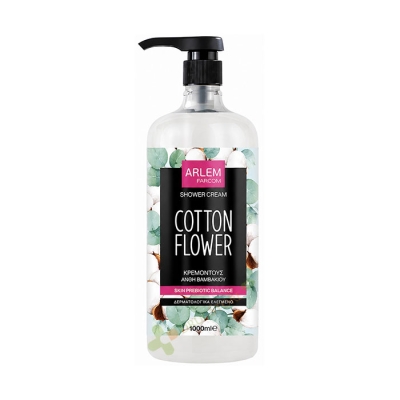 АРЛЕМ ДУШ КРЕМ ЦВЯТ ОТ ПАМУК 1000 мл / FARCOM ARLEM SHOWER CREAM COTTON FLOWER