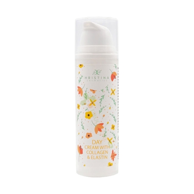 ДНЕВЕН КРЕМ ЗА ЛИЦЕ С КОЛАГЕН И ЕЛАСТИН 50 мл / HRISTINA DAY CREAM WITH COLLAGEN & ELASTIN