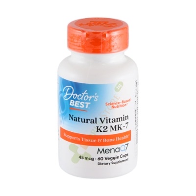 ДОКТОР'С БЕСТ ВИТАМИН К2 МК-7 капсули 45 мкг 60 броя / DOCTOR'S BEST NATURAL VITAMIN K2 MK-7