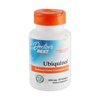 ДОКТОР'С БЕСТ УБИКВИНОЛ капсули 200 мг 30 броя / DOCTOR'S BEST UBIQUINOL WITH KANEKA