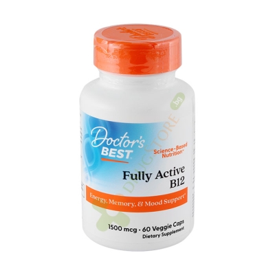ДОКТОР'С БЕСТ ВИТАМИН B12 капсули 1500 мкг. 60 броя / DOCTOR'S BEST FULLY ACTIVE B12