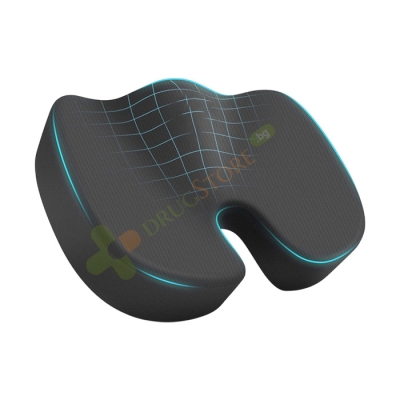 ОРТОПЕДИЧНА АНАТОМИЧНА ВЪЗГЛАВНИЦА ЗА СЯДАНЕ ОТ МЕМОРИ ПЯНА / FLEXZON MEMORY FOAM SEAT CUSHION