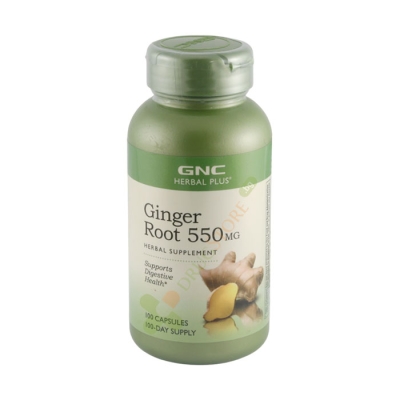 ДЖИНДЖИФИЛ КОРЕН капсули 550 мг 100 броя / GNC GINGER ROOT