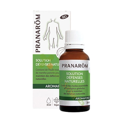 ПРАНАРОМ АРОМАФОРС МУЛТИФУНКЦИОНАЛНА СМЕС ОТ ЕТЕРИЧНИ МАСЛА 30 мл / PRANAROM AROMAFORCE SOLUTION FOR NATURAL DEFENSES