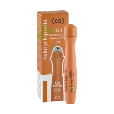 СКИНЦИКЛОПЕДИЯ РЕВИТАЛИЗИРАЩ РОЛ-ОН СЕРУМ ЗА ОКОЛООЧЕН КОНТУР С 5% КОФЕИН И Q10 15 мл / SKINCYCLOPEDIA EYE ROLL-ON VITALITY ACTIVATOR 5% CAFFEINE + Q10