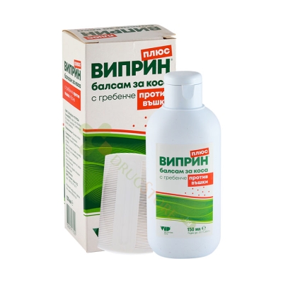 ВИПРИН ПЛЮС БАЛСАМ ЗА КОСА ПРОТИВ ВЪШКИ + ГРЕБЕН 150 мл / VIP SYSTEMS VIPRIN PLUS CONDITIONER + COMB