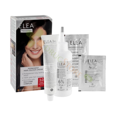 ЕЛЕА БОЯ ЗА КОСА 3.0 ТЪМНО КАФЯВ / PROFESSIONAL COLOUR & CARE 3.0 DARK BROWN