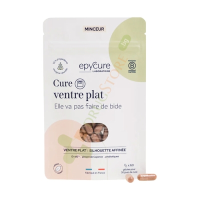 ПЛОСЪК КОРЕМ капсули 60 броя / EPYCURE LABORATOIRE FLAT BELLY