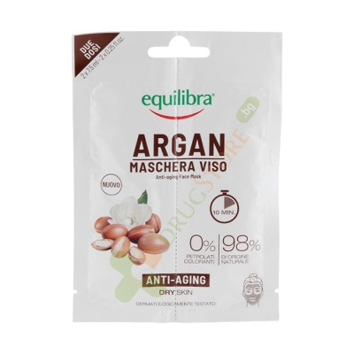 ЕКВИЛИБРА АНТИ ЕЙДЖ МАСКА ЗА ЛИЦЕ С АРГАНОВО МАСЛО 7.5 мл 2 броя / EQUILIBRA ANTI-AGE FACE MASK WITH ARGAN OIL 7.5 ml