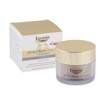 ЕУЦЕРИН ХИАЛУРОН ФИЛЪР + ЕЛАСТИСИТИ НОЩЕН КРЕМ 50 мл / EUCERIN HYALURON FILLER + ELASTICITY NIGHT CREAM