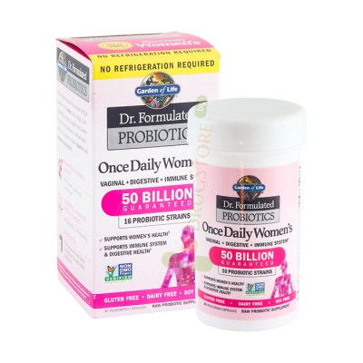 ГАРДЪН ОФ ЛАЙФ ПРОБИОТИК ЗА ЖЕНИ капсули 30 броя / GARDEN OF LIFE DR. FORMULATED PROBIOTICS ONCE DAILY WOMENS