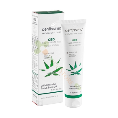 ГЕЛ-ПАСТА ЗА ЗЪБИ ДЕНТИСИМО CBD 75 мл / DENTISSIMO CBD TOOTHPASTE-GEL