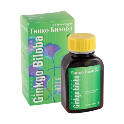 ГИНКО БИЛОБА таблетки 120 броя ТОШКОВ / TOMIL HERB GINKGO BILOBA TOSHKOV