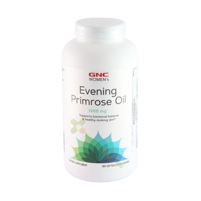 МАСЛО ОТ ВЕЧЕРНА ИГЛИКА софтгел капсули 1300 мг 180 броя / GNC WOMENS EVENING PRIMROSE OIL