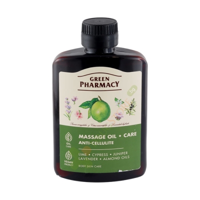 АНТИЦЕЛУЛИТНО МАСАЖНО МАСЛО 200 мл / GREEN PHARMACY MASSAGE OIL ANTI - CELLULITE