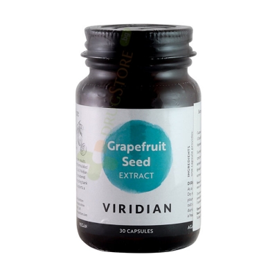 ГРЕЙПФРУТ ЕКСТРАКТ ОТ СЕМЕНА капсули 30 броя / VIRIDIAN GRAPEFRUIT SEED EXTRACT