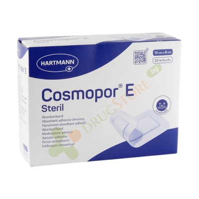 ХАРТМАН КОСМОПОР E СТЕРИЛНА САМОЗАЛЕПВАЩА ПРЕВРЪЗКА 10 см х 8 см 25 броя / HARTMANN COSMOPOR E STERILE DRESSING
