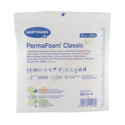 ХАРТМАН ПЕРМАФОМ КЛАСИК ПЕНЕСТА ПРЕВРЪЗКА 10 см х 10 см 1 брой / HARTMANN PERMAFOAM CLASSIC