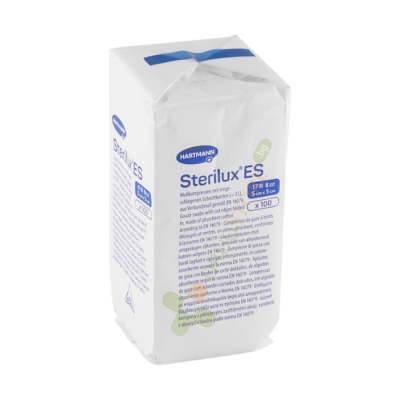 ХАРТМАН НЕСТЕРИЛЕН КОМПРЕС 8 дипли 5 см х 5 см 100 броя / HARTMANN STERILUX COMPRESS