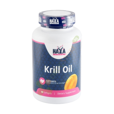 ХАЯ ЛАБС КРИЛ ОЙЛ капсули 500 мг 60 броя / HAYA LABS KRILL OIL