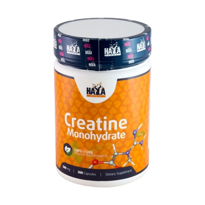 ХАЯ ЛАБС СПОРТС КРЕАТИН МОНОХИДРАТ капсули 500 мг 200 броя / HAYA LABS SPORTS CREATINE MONOHYDRATE